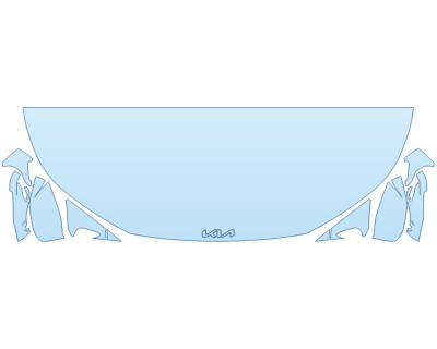PAINT PROTECTION KIT - 2024 KIA EV6 LIGHT HOOD FENDERS MIRRORS 30 INCH - - PRECUT PPF CLEAR BRA WRAP