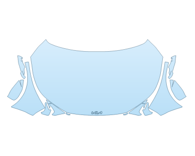 PAINT PROTECTION KIT - 2024 KIA EV6 WIND FULL HOOD FENDERS MIRRORS - PRECUT PPF CLEAR BRA WRAP