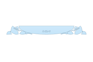2027 KIA EV9 GT-LINE HOOD FENDERS MIRRORS 12 INCH - (WRAPPED EDGES)