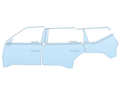 PAINT PROTECTION KIT - 2024 KIA EV9 GT-LINE DRIVER SIDE - PRECUT PPF CLEAR BRA WRAP