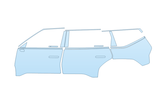 PAINT PROTECTION KIT - 2027 KIA EV9 GT-LINE DRIVER SIDE - PRECUT PPF CLEAR BRA WRAP