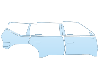 PAINT PROTECTION KIT - 2024 KIA EV9 GT-LINE PASSENGER SIDE - PRECUT PPF CLEAR BRA WRAP