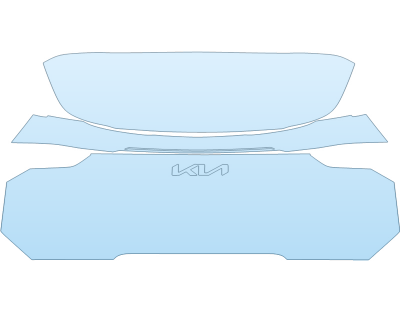 PAINT PROTECTION KIT - 2024 KIA EV9 GT-LINE REAR HATCH W/EMBLEMS - PRECUT PPF CLEAR BRA WRAP