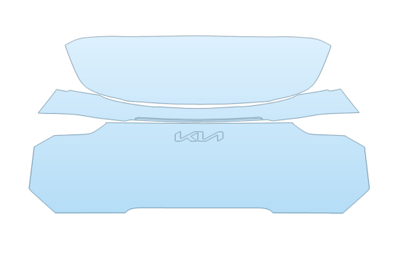 Precut PPF Kit – Clear Bra Paint Protection Film PAINT PROTECTION KIT - 2027 KIA EV9 GT-LINE REAR HATCH W/EMBLEMS - PRECUT PPF CLEAR BRA WRAP