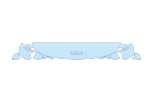 2027 KIA EV9 LAND HOOD FENDERS MIRRORS 12 INCH - (WRAPPED EDGES)