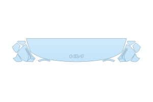 2027 KIA EV9 LAND HOOD FENDERS MIRRORS 18 INCH - (WRAPPED EDGES)