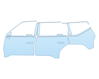 PAINT PROTECTION KIT - 2024 KIA EV9 LAND DRIVER SIDE - PRECUT PPF CLEAR BRA WRAP