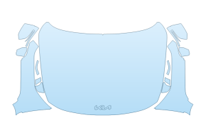 2027 KIA EV9 LAND FULL HOOD FENDERS MIRRORS - (WRAPPED EDGES)