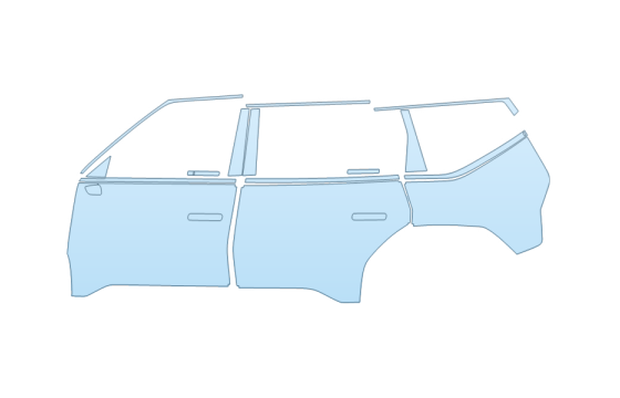 PAINT PROTECTION KIT - 2027 KIA EV9 LIGHT DRIVER SIDE - PRECUT PPF CLEAR BRA WRAP