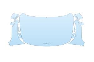 2027 KIA EV9 LIGHT FULL HOOD FENDERS MIRRORS - (WRAPPED EDGES)
