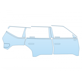 PAINT PROTECTION KIT - 2024 KIA EV9 LIGHT PASSENGER SIDE - PRECUT PPF CLEAR BRA WRAP