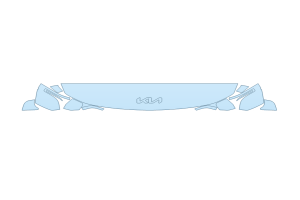 2027 KIA EV9 WIND HOOD FENDERS MIRRORS 12 INCH - (WRAPPED EDGES)