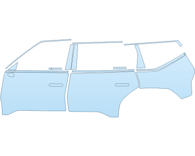 PAINT PROTECTION KIT - 2024 KIA EV9 WIND DRIVER SIDE - PRECUT PPF CLEAR BRA WRAP