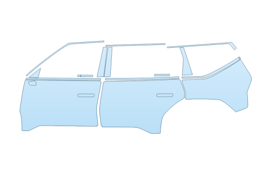 Precut PPF Kit – Clear Bra Paint Protection Film PAINT PROTECTION KIT - 2027 KIA EV9 WIND DRIVER SIDE - PRECUT PPF CLEAR BRA WRAP