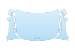 2027 KIA EV9 WIND FULL HOOD FENDERS MIRRORS - (WRAPPED EDGES)
