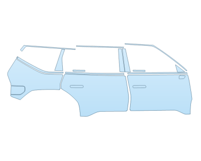PAINT PROTECTION KIT - 2024 KIA EV9 WIND PASSENGER SIDE - PRECUT PPF CLEAR BRA WRAP