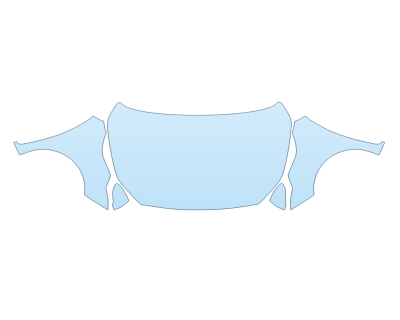 PAINT PROTECTION KIT - 2024 KIA FORTE EX FULL HOOD FENDERS MIRRORS  - (WRAPPED EDGES) - PRECUT PPF CLEAR BRA WRAP