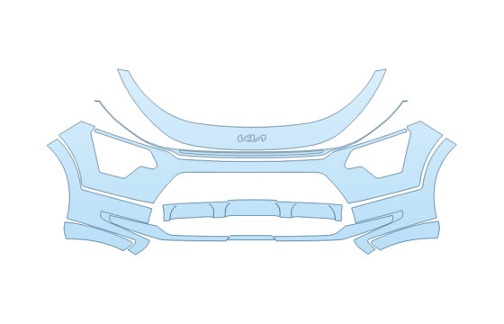PAINT PROTECTION KIT - 2027 KIA NIRO EX BUMPER - PRECUT PPF CLEAR BRA WRAP