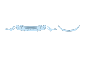 2027 KIA NIRO EX BUMPER (MULTI PIECE)