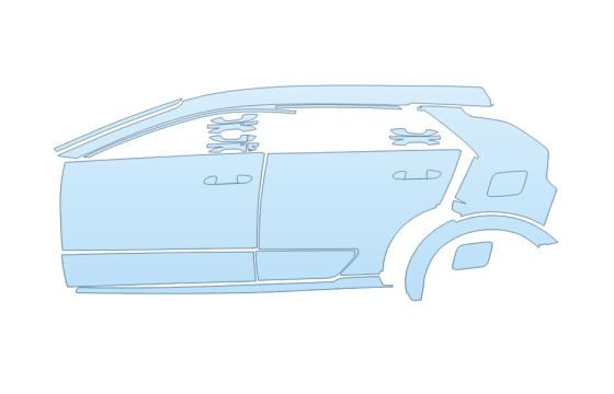 Precut PPF Kit – Clear Bra Paint Protection Film PAINT PROTECTION KIT - 2027 KIA NIRO EX DRIVER SIDE - PRECUT PPF CLEAR BRA WRAP
