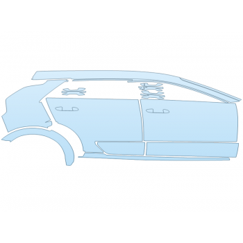 PAINT PROTECTION KIT - 2025 KIA NIRO EX PASSENGER SIDE - PRECUT PPF CLEAR BRA WRAP