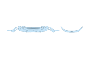 2027 KIA NIRO EX TOURING BUMPER (MULTI PIECE) - SENSORS