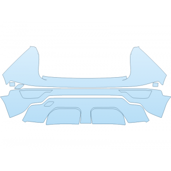 PAINT PROTECTION KIT - 2025 KIA NIRO EX TOURING REAR BUMPER - PRECUT PPF CLEAR BRA WRAP