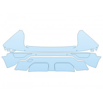 Precut PPF Kit – Clear Bra Paint Protection Film PAINT PROTECTION KIT - 2025 KIA NIRO EX TOURING REAR BUMPER - SENSORS - PRECUT PPF CLEAR BRA WRAP