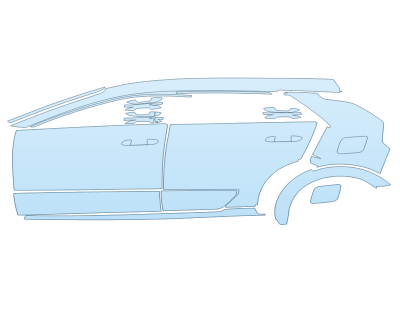 Precut PPF Kit – Clear Bra Paint Protection Film PAINT PROTECTION KIT - 2025 KIA NIRO EX TOURING DRIVER SIDE - PRECUT PPF CLEAR BRA WRAP