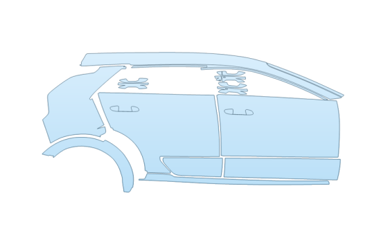 Precut PPF Kit – Clear Bra Paint Protection Film PAINT PROTECTION KIT - 2027 KIA NIRO EX TOURING PASSENGER SIDE - PRECUT PPF CLEAR BRA WRAP