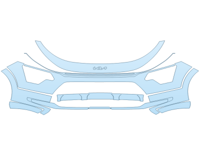 PAINT PROTECTION KIT - 2024 KIA NIRO LX BUMPER - PRECUT PPF CLEAR BRA WRAP