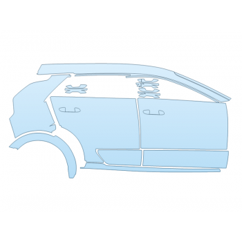 PAINT PROTECTION KIT - 2025 KIA NIRO LX PASSENGER SIDE - PRECUT PPF CLEAR BRA WRAP