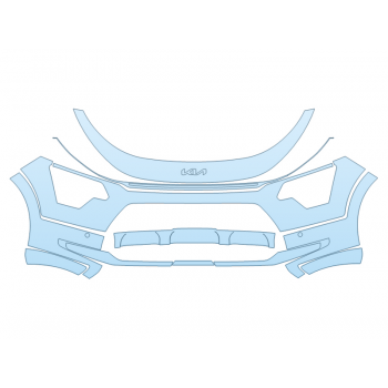 PAINT PROTECTION KIT - 2025 KIA NIRO SX BUMPER - SENSORS - PRECUT PPF CLEAR BRA WRAP