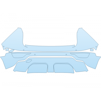Precut PPF Kit – Clear Bra Paint Protection Film PAINT PROTECTION KIT - 2025 KIA NIRO SX REAR BUMPER - SENSORS - PRECUT PPF CLEAR BRA WRAP