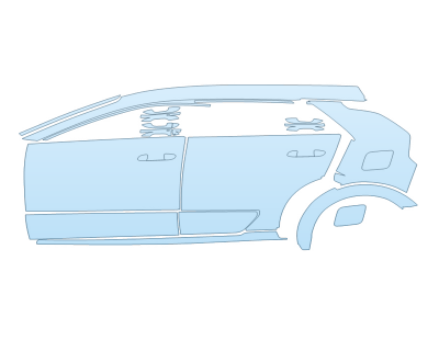 PAINT PROTECTION KIT - 2025 KIA NIRO SX DRIVER SIDE - PRECUT PPF CLEAR BRA WRAP