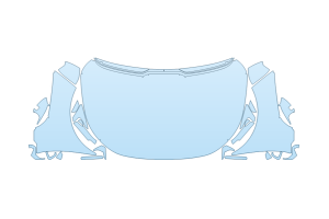 2027 KIA NIRO SX FULL HOOD FENDERS MIRRORS - (WRAPPED EDGES)