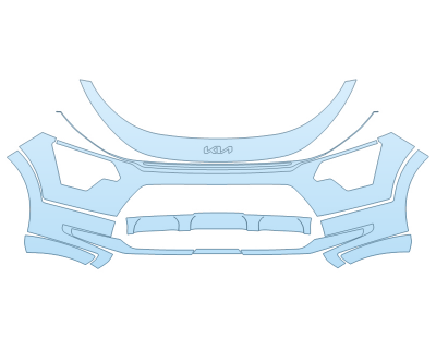 PAINT PROTECTION KIT - 2025 KIA NIRO SX TOURING BUMPER - PRECUT PPF CLEAR BRA WRAP
