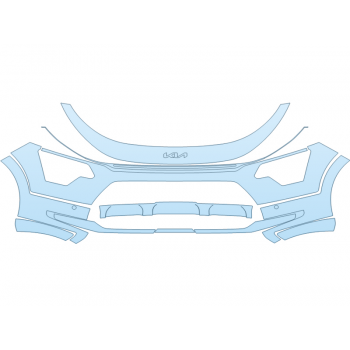 PAINT PROTECTION KIT - 2025 KIA NIRO SX TOURING BUMPER - SENSORS - PRECUT PPF CLEAR BRA WRAP
