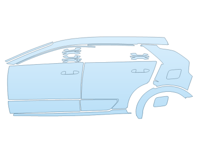 PAINT PROTECTION KIT - 2025 KIA NIRO SX TOURING DRIVER SIDE - PRECUT PPF CLEAR BRA WRAP