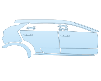 PAINT PROTECTION KIT - 2025 KIA NIRO SX TOURING PASSENGER SIDE - PRECUT PPF CLEAR BRA WRAP