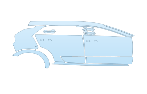 Precut PPF Kit – Clear Bra Paint Protection Film PAINT PROTECTION KIT - 2027 KIA NIRO SX TOURING PASSENGER SIDE - PRECUT PPF CLEAR BRA WRAP
