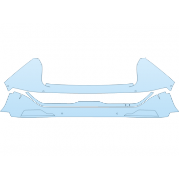 PAINT PROTECTION KIT - 2024 KIA NIRO EV WAVE REAR BUMPER - SENSORS - PRECUT PPF CLEAR BRA WRAP