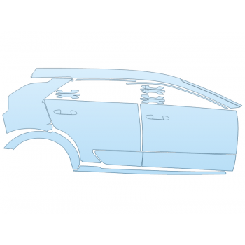PAINT PROTECTION KIT - 2025 KIA NIRO EV WAVE PASSENGER SIDE - PRECUT PPF CLEAR BRA WRAP