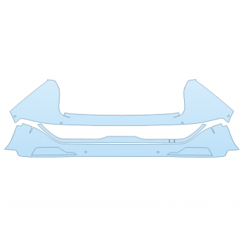 Precut PPF Kit – Clear Bra Paint Protection Film PAINT PROTECTION KIT - 2025 KIA NIRO EV WIND REAR BUMPER - SENSORS - PRECUT PPF CLEAR BRA WRAP