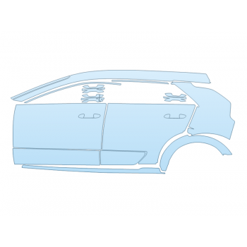 Precut PPF Kit – Clear Bra Paint Protection Film PAINT PROTECTION KIT - 2025 KIA NIRO EV WIND DRIVER SIDE - PRECUT PPF CLEAR BRA WRAP