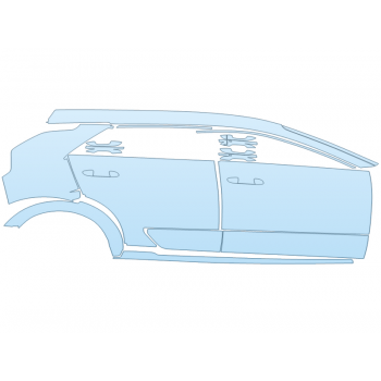 PAINT PROTECTION KIT - 2025 KIA NIRO EV WIND PASSENGER SIDE - PRECUT PPF CLEAR BRA WRAP