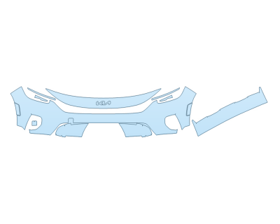 PAINT PROTECTION KIT - 2025 KIA SELTOS EX BUMPER (MULTI PIECE) - PRECUT PPF CLEAR BRA WRAP