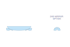 2027 KIA SELTOS EX HOOD FENDERS MIRRORS 12 INCH - (WRAPPED EDGES)