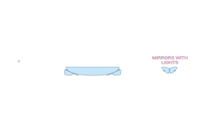 2027 KIA SELTOS LX HOOD FENDERS MIRRORS 12 INCH - (WRAPPED EDGES)