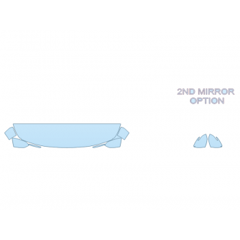 PAINT PROTECTION KIT - 2025 KIA SELTOS LX HOOD FENDERS MIRRORS 18 INCH - (WRAPPED EDGES) - PRECUT PPF CLEAR BRA WRAP